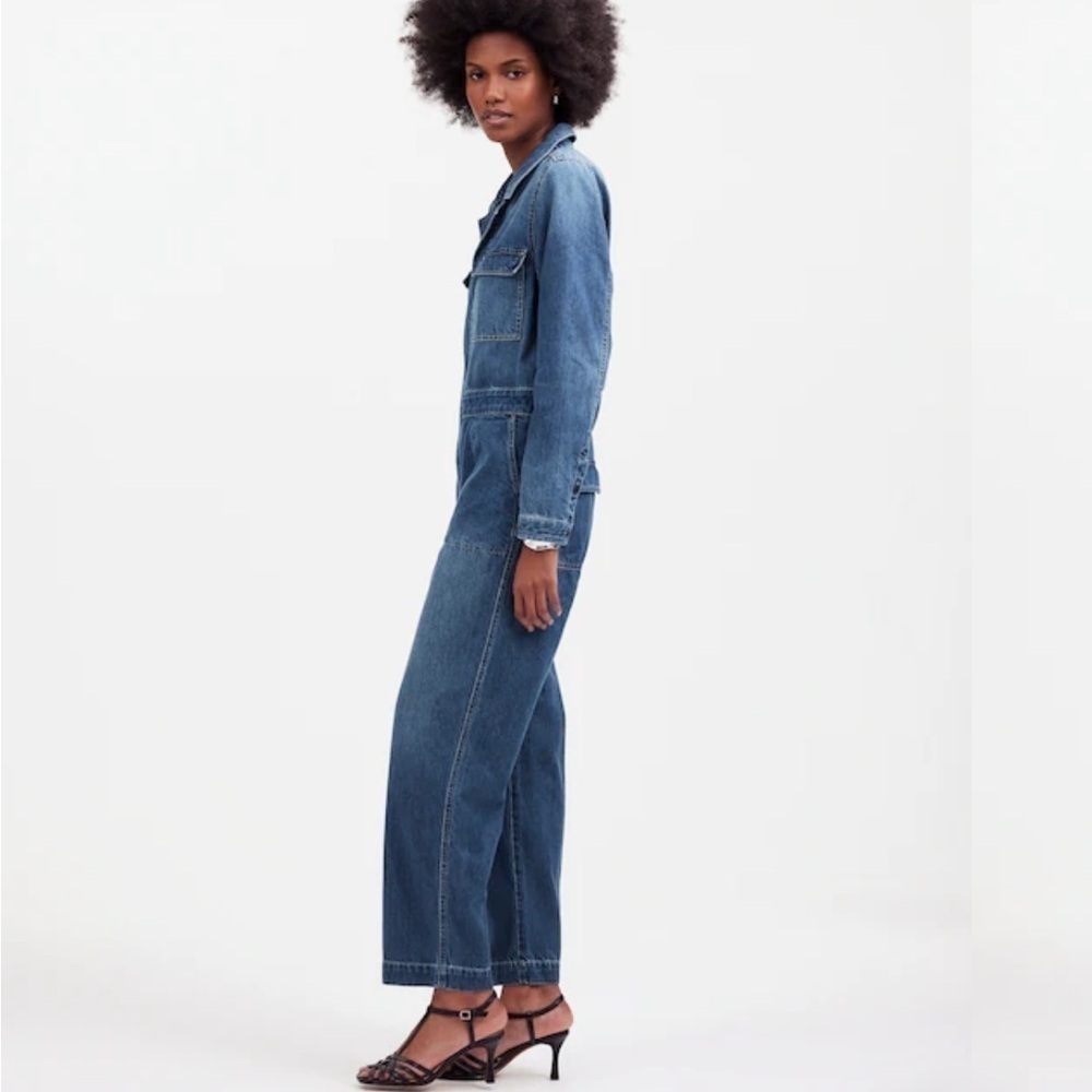 Madewell Denim Utility Coveralls Size M - Picture 11 of 12